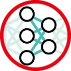 Round icon with number networks
